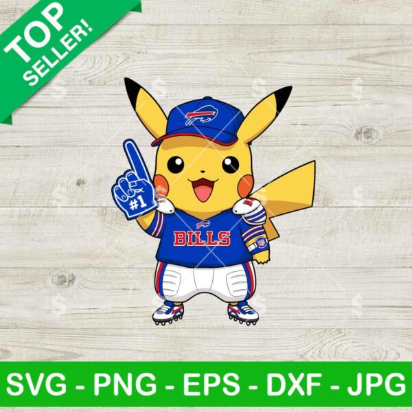 Pikachu Buffalo Bills Svg