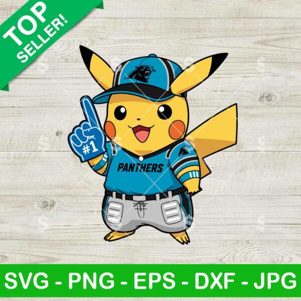 Pikachu Carolina Panthers Svg