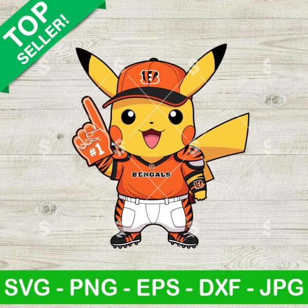 Pikachu Cincinnati Bengals Svg