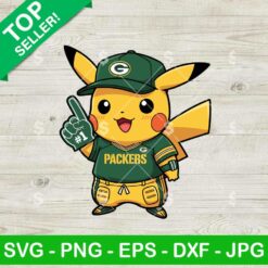 Pikachu Green Bay Packers Svg
