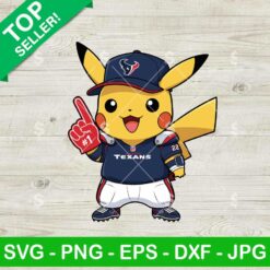 Pikachu Houston Texans Football Svg