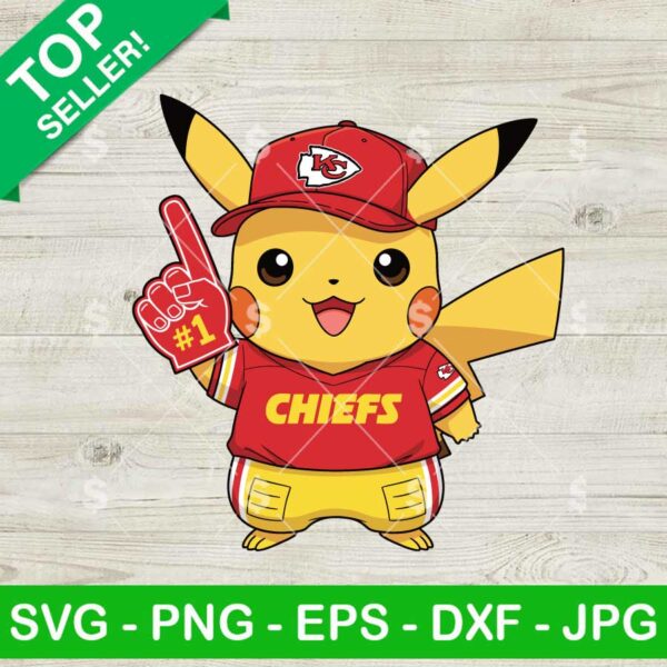 Pikachu Kansas City Chiefs Svg