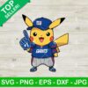 Pikachu NY Giants Svg