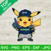 Pikachu Seattle Seahawks Svg