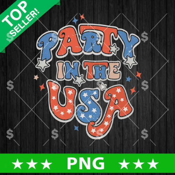 Retro Party In The USA Png
