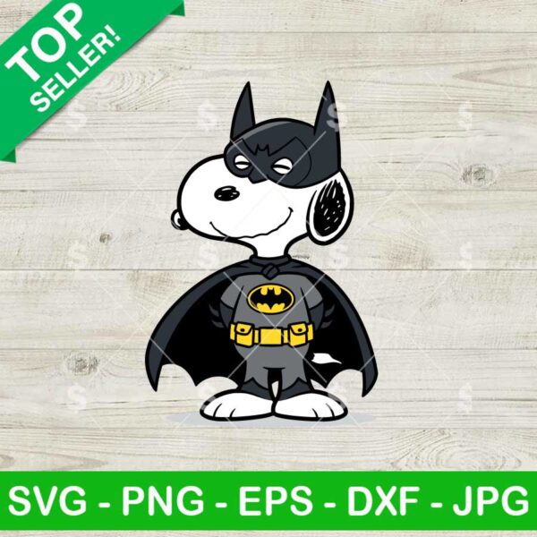 Snoopy As Batman Svg, Funny Batman Svg,Snoopy Superhero Svg