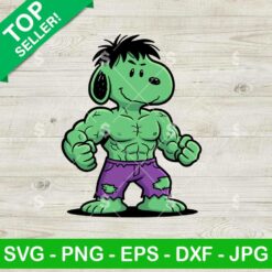 Snoopy As Hulk Svg, Funny Snoopy Marvel Svg, Snoopy Superhero Svg