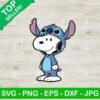 Snoopy As Stitch Svg
