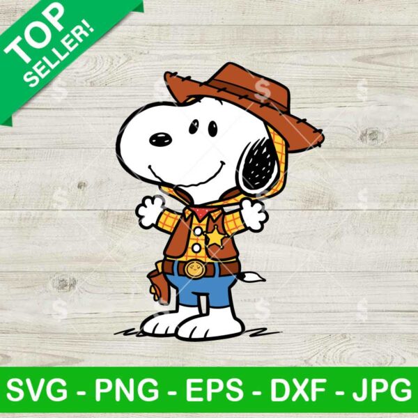 Snoopy As Woody Toy Story Svg, Funny Snoopy Toy Story Svg, Peanuts Snoopy Cartoon Svg