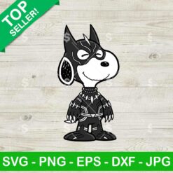 Snoopy Black Panther Svg, Snoopy Superhero Svg, Funny Peanuts Snoopy Cartoon Svg