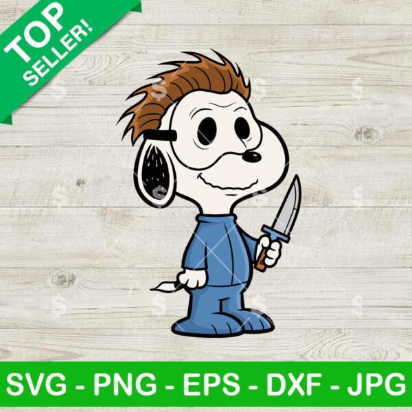 Snoopy Michael Myers Svg