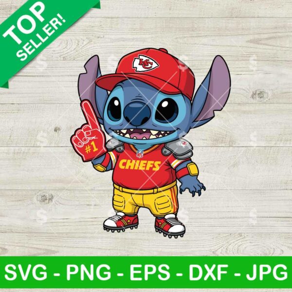 Stitch Kansas City Chiefs Football Svg, Stitch NFL Football Team Svg, Kansas City Chiefs Fan Svg