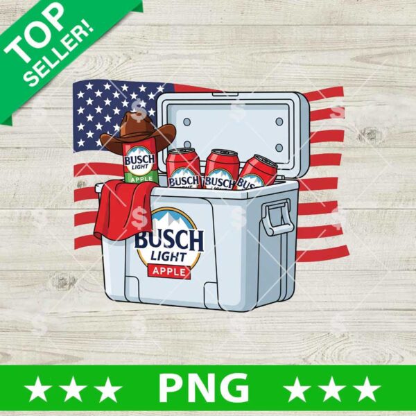 Busch Light Apple America Flag Png