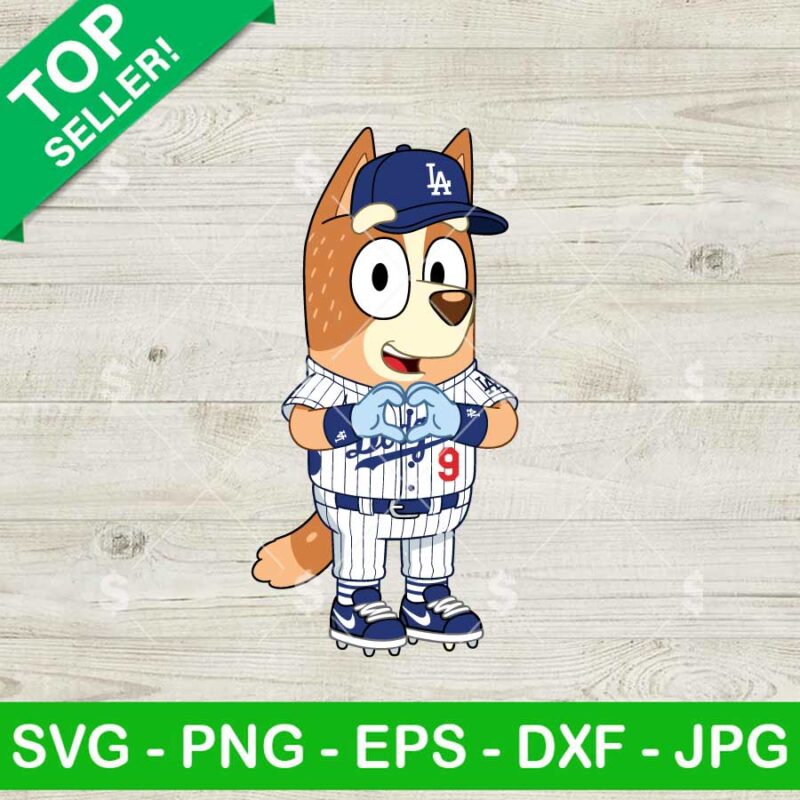 Bingo LA Dodgers Baseball Svg