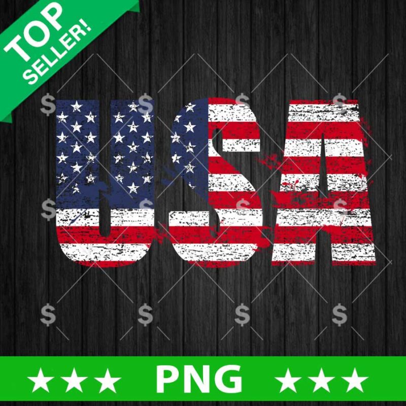 USA Flag Grunge Png