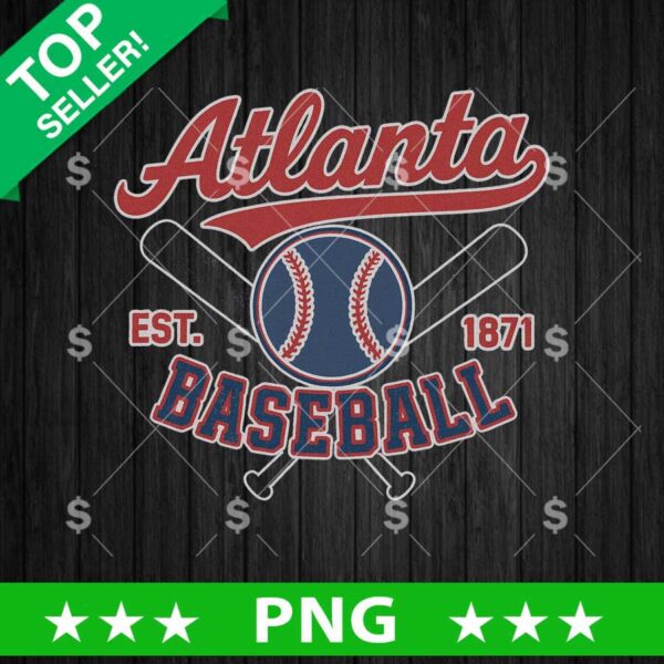 Atlanta Baseball EST 1871 PNG