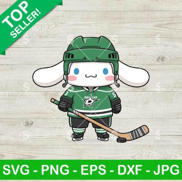 Cinnamoroll Dallas Stars Hockey Svg