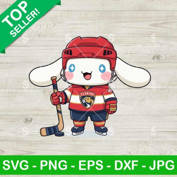 Cinnamoroll Florida Panthers Hockey Svg, Cinnamoroll Hockey Svg, Florida Panthers NHL Svg