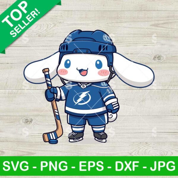 Cinnamoroll Tampa Bay Lightning Hockey Svg, Cinnamoroll Hockey Svg, Tampa Bay Lightning NHL Svg