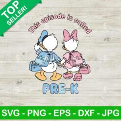 Daisy And Donald Duck Back To School Svg