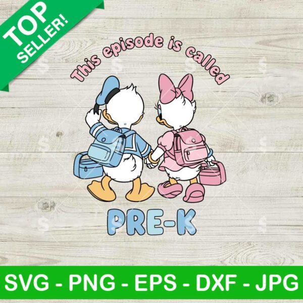 Daisy And Donald Duck Back To School Svg