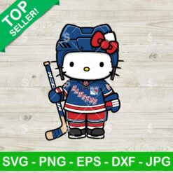 Hello Kitty New York Rangers Hockey Svg, Hello Kitty Hockey Svg, New York Rangers NHL Svg