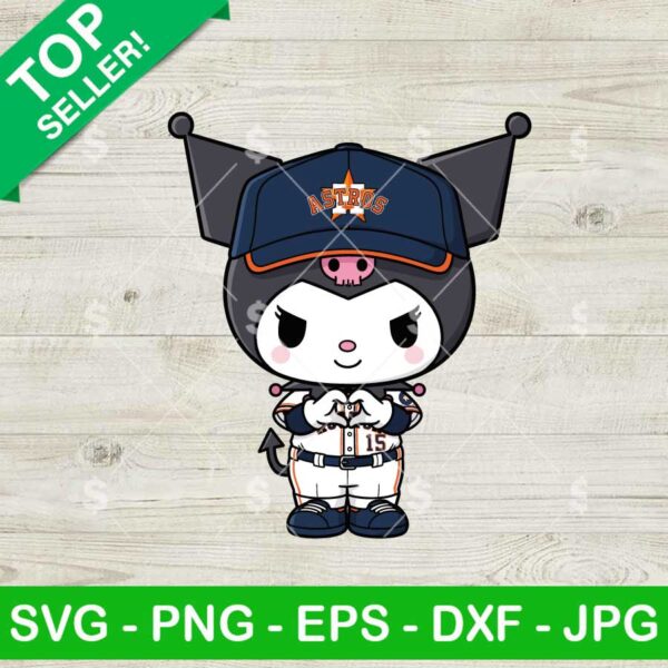 Kuromi Astros Heart Hand Svg