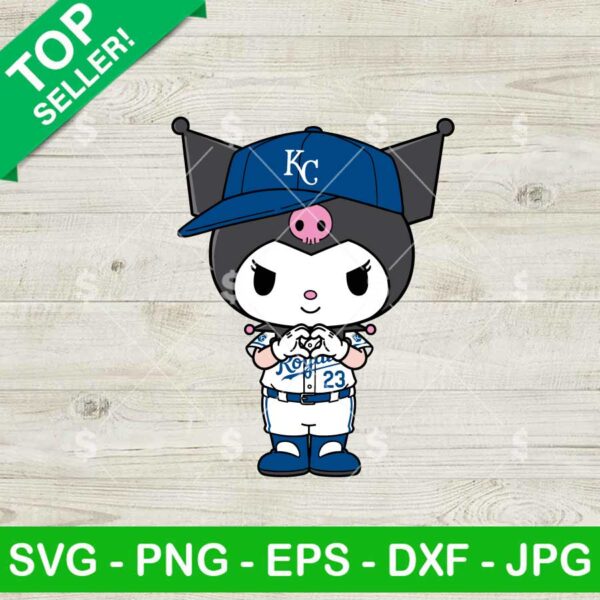 Kuromi Kansas City Royals Heart Love Svg