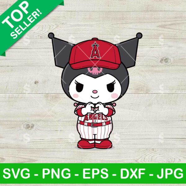 Kuromi Los Angeles Angels MLB Svg