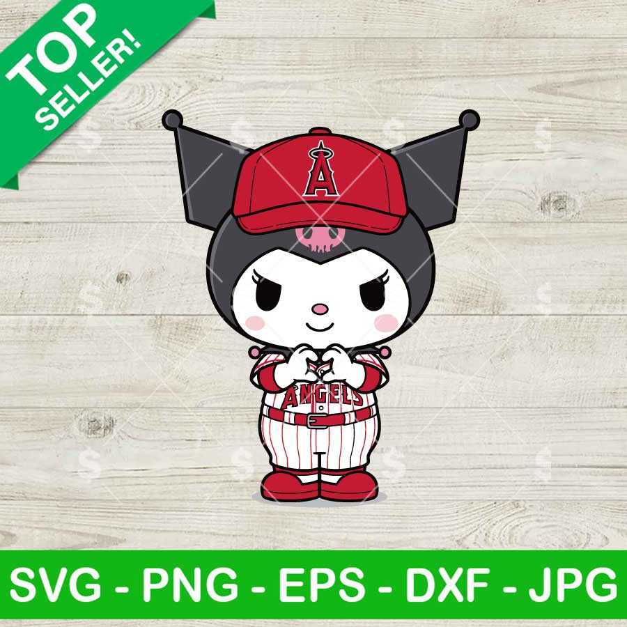 Kuromi Los Angeles Angels MLB Svg