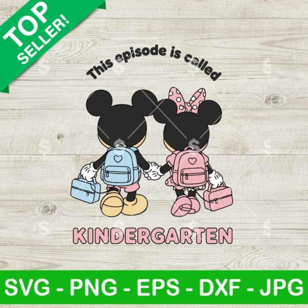Mickey Minnie Kindergarten Svg