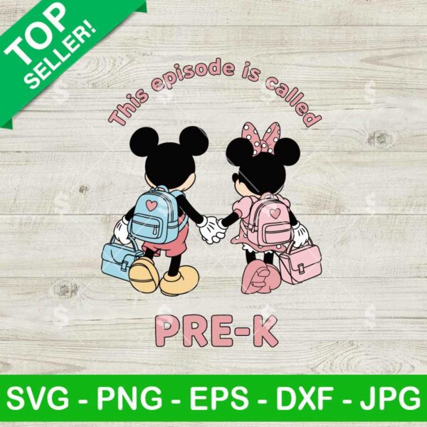 Mickey Minnie Pre K Svg