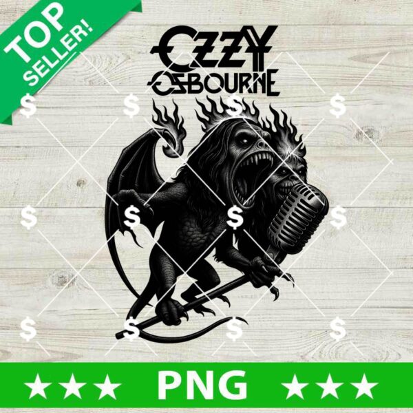 Ozzy Prince Of Darkness PNG, Ozzy Osbourne Sublimation PNG, RIP Ozzy Osbourne 1948 2025 Sublimation PNG