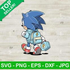 Sonic Back To School Svg