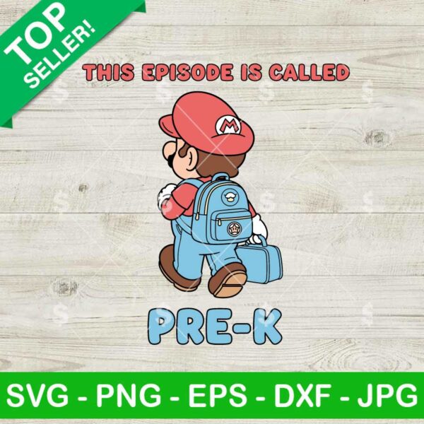 Super Mario Back To School Svg