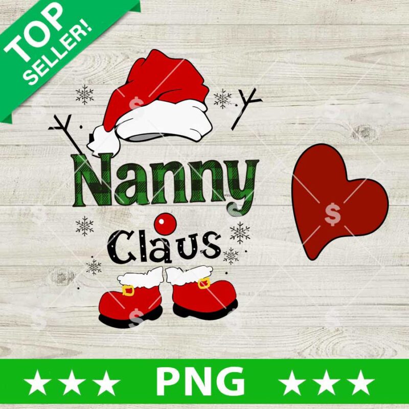 Nanny Claus Png, Christmas Nanny Sublimation transfer PNG, Grandma Funny Snowman PNG