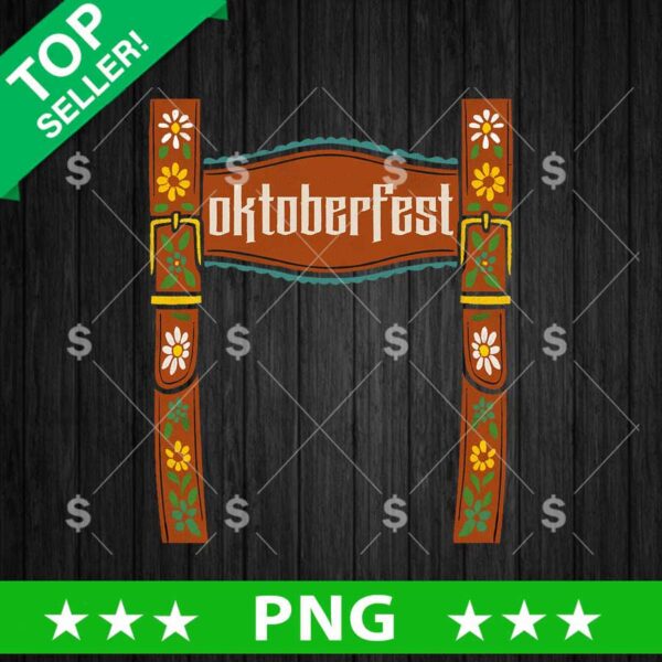 Oktoberfest Lederhosen Costume PNG