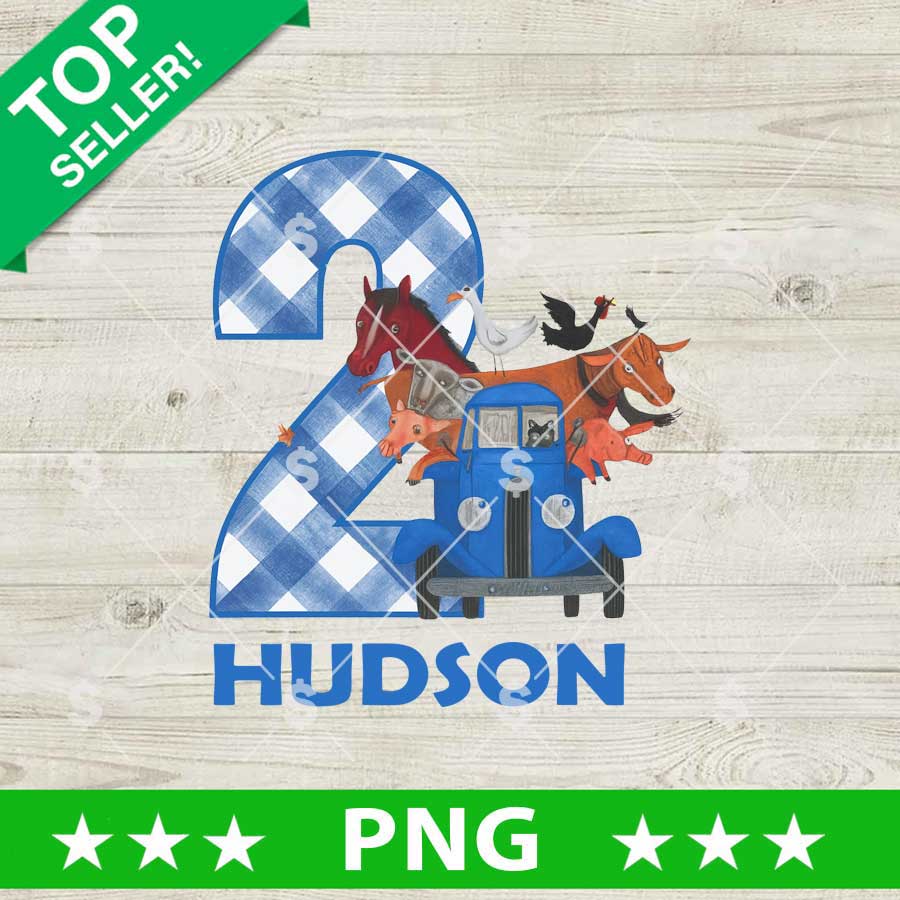 Hudson Custom Name Birthday PNG