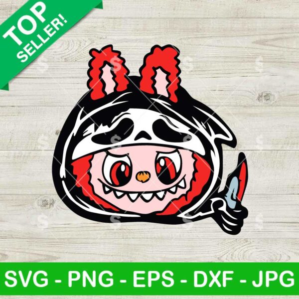 Labubu Ghostface SVG