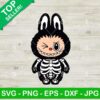 Labubu Skeleton Halloween SVG