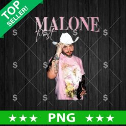Post Malone Png, Vintage Malone Sublimation Png, Retro Music Png