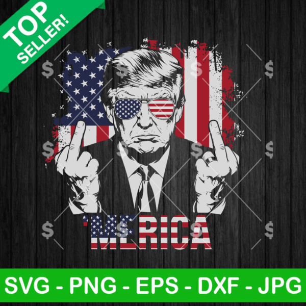 Trump Fuck Hand Merica Svg