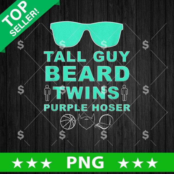 Tall Guy Beard Twins Purple Hoser Dude PNG