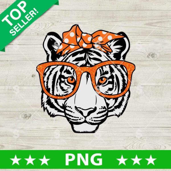 Tiger With Sunglasses And Bandana Png
