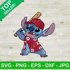Stitch Arizona Cardinal SVG, Stitch Playing Baseball SVG, Stitch Hawaiian Shirt SVG
