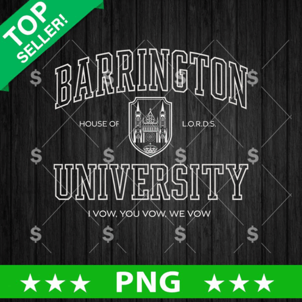 Barrington University PNG, Barrington University Lords Sublimation PNG, Officially Licensed Barrington University Sublimation PNG