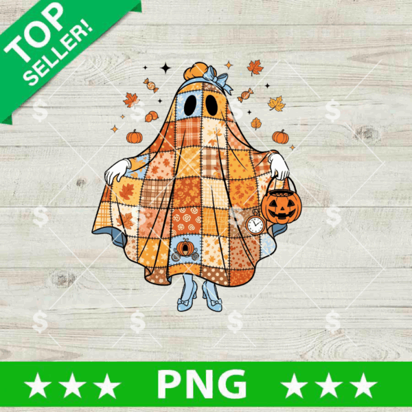 Cinderella Ghost Patchwork PNG