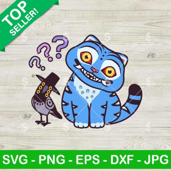 Curious Derpy Tiger and Sussie Bird SVG