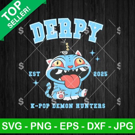 Derpy Tiger Kpop Demon Hunters SVG