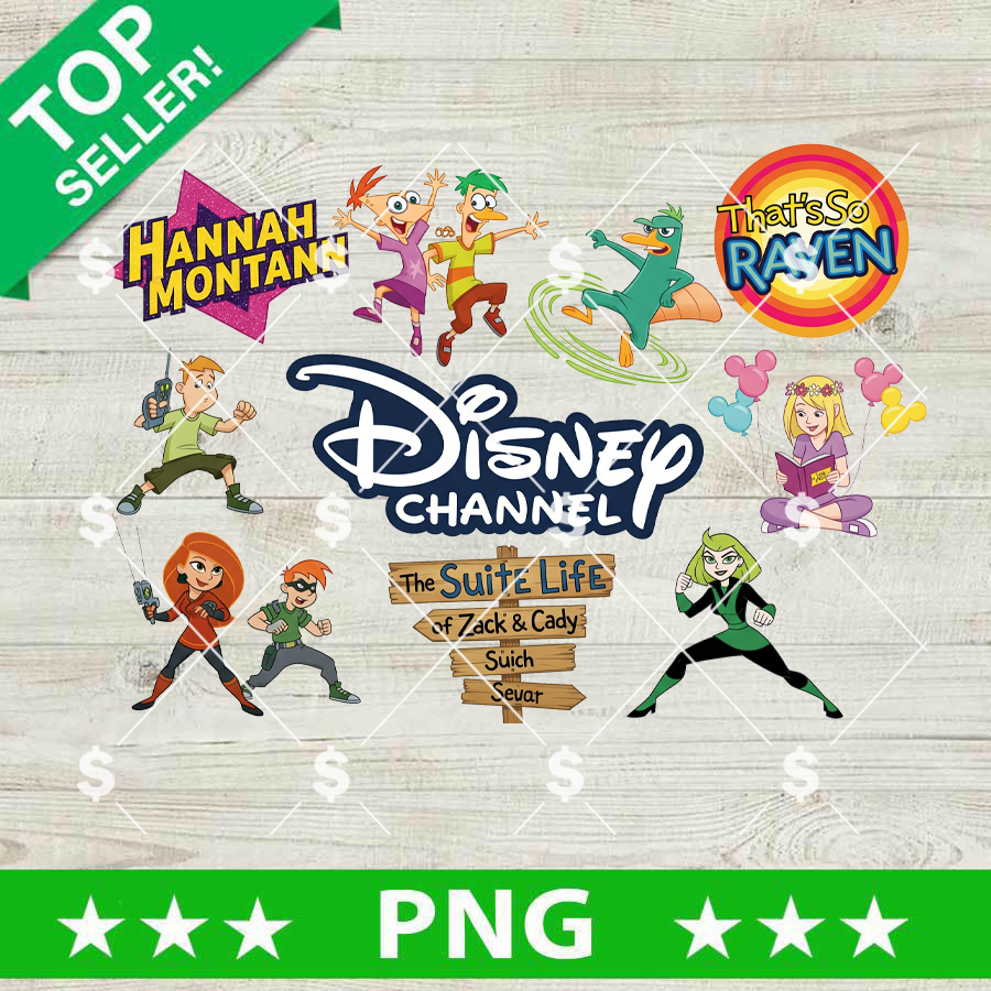 Disneyland Channel Characters pNG